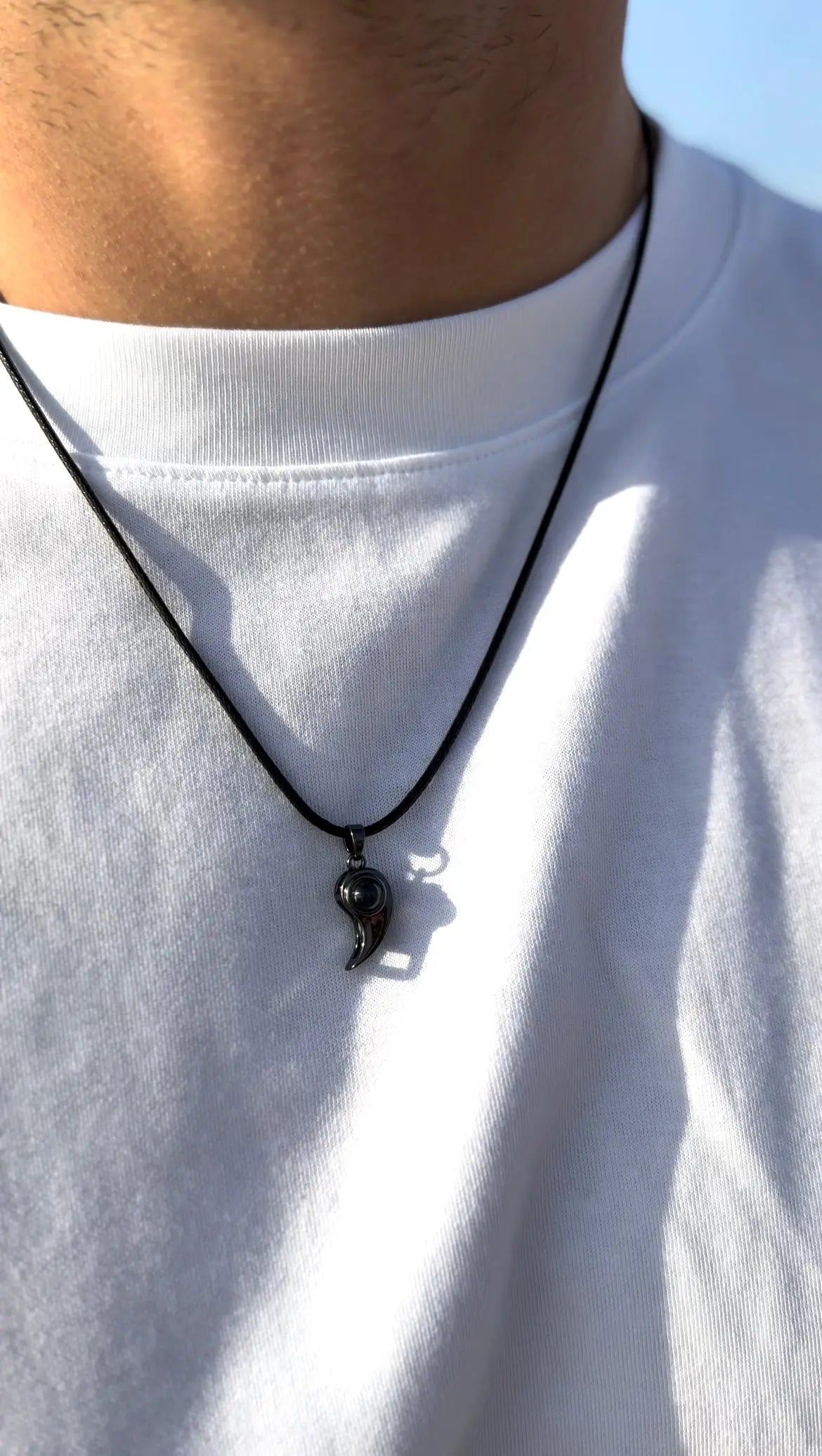 שרשרת לזוג עם תמונה מוצפנת Feeliento